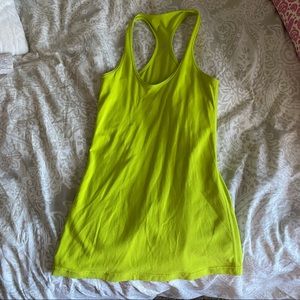 Lululemon lime green tank